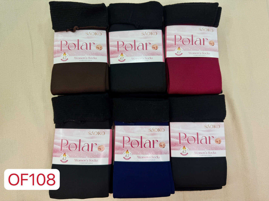 Calcetín Polar Mujer Colores Surtidos