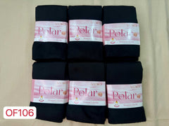 Calcetín Polar Mujer Negro Liso