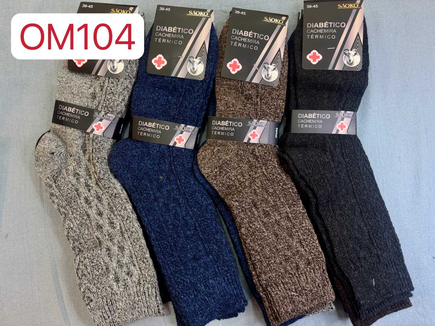 Calcetín Diabético Térmico Cachemira Hombre